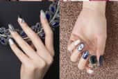 77 konad gel Polish Glitter Dark Blue